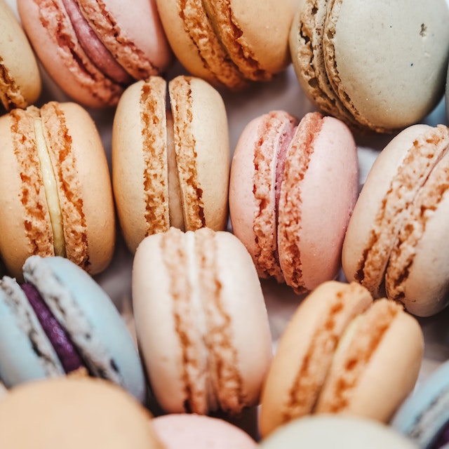 pastel colored macarons from the fancy Malibu Country Mart